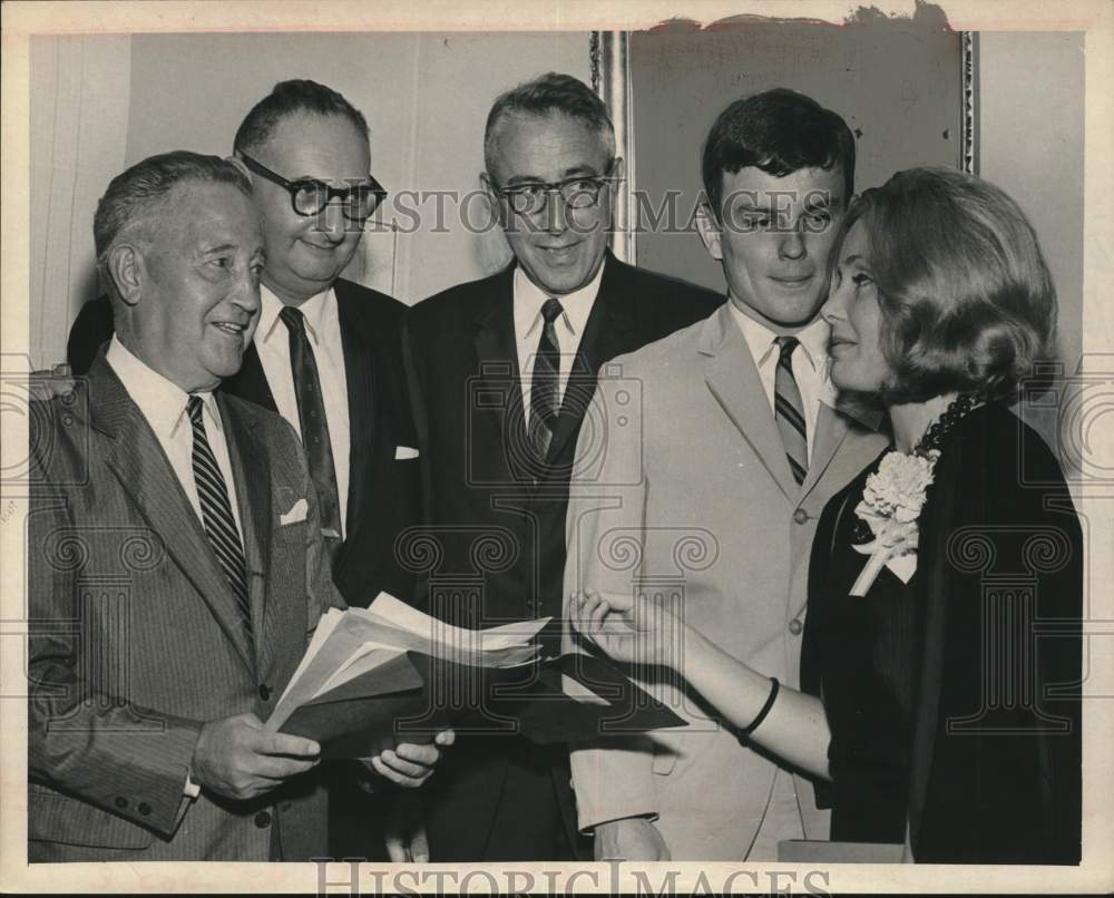 1965 Dr. James Hepinstall with school board members in New York-Historic Images