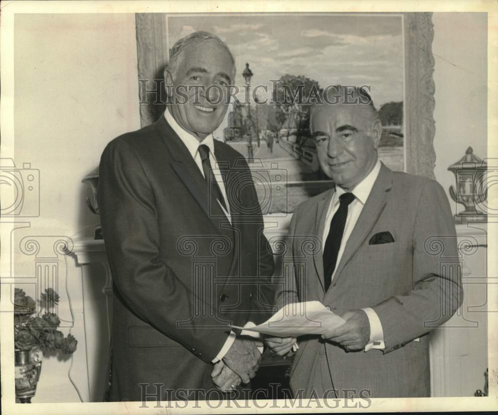 1968 Harold Gabrilove with colleague in New York-Historic Images