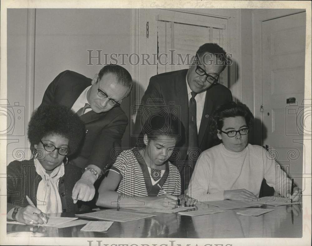 1969 Tax assistance program offered at Trinity Institute, Albany, NY-Historic Images