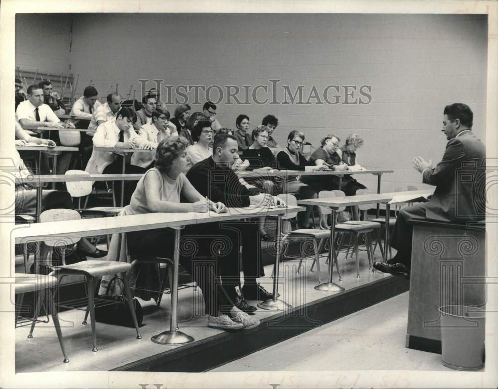 1969 Anthony Gagliostro speaks at Guilderland High School, New York-Historic Images