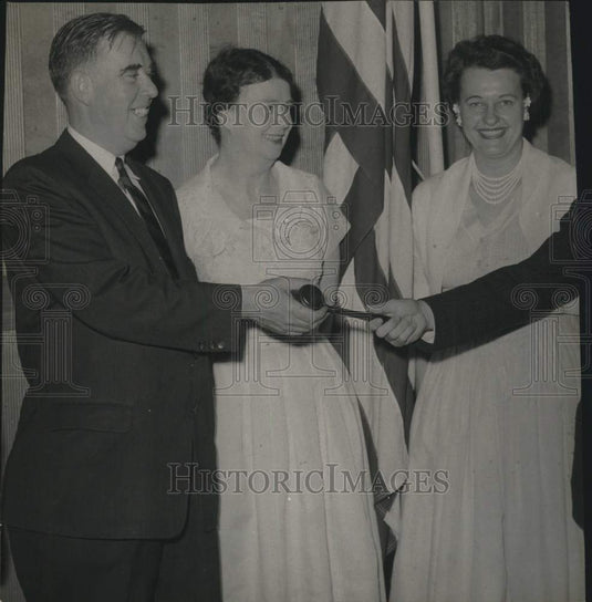 1960 James L. Gage with colleagues in Esperance, New York-Historic Images