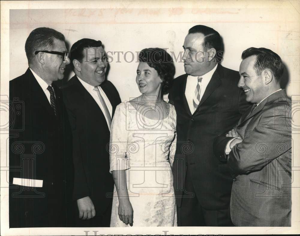 1965 Edward J. Evers and Fire Department Auxiliary officers-Historic Images