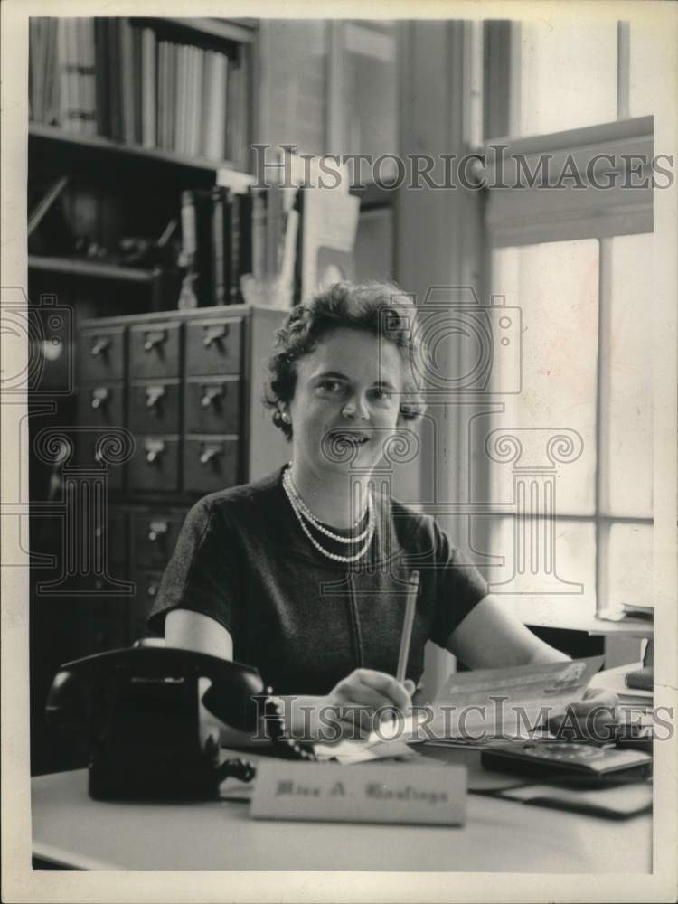 1962 Alice Hastings, State University of New York, Albany librarian-Historic Images