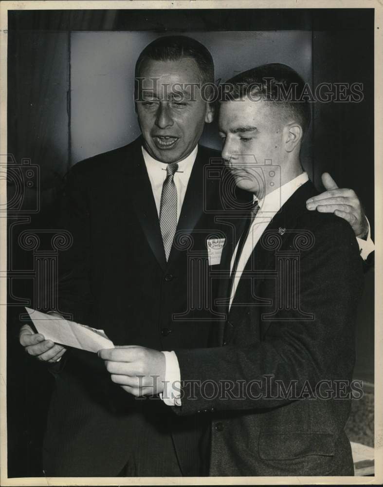 1963 New York Lieutenant Governor Malcolm Wilson with Gerald Gaida-Historic Images