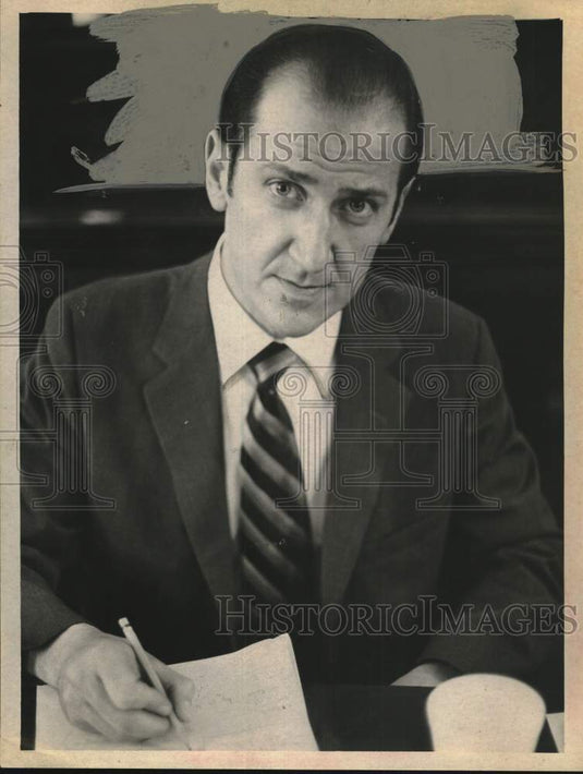 1969 Joseph Fisch at desk in his New York office-Historic Images