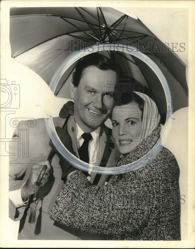 1960 Nanette Fabray with Wendell Corey in movie scene-Historic Images