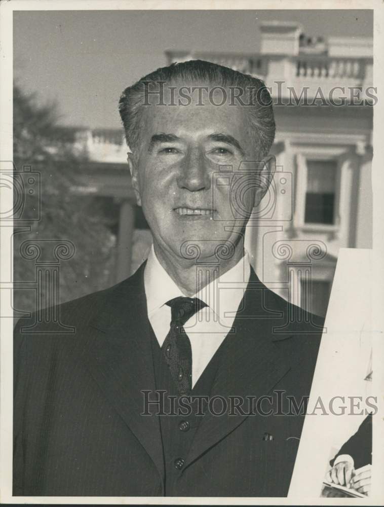 1963 Adheinar De Barros, Governor of Sao Paulo, Brazil-Historic Images