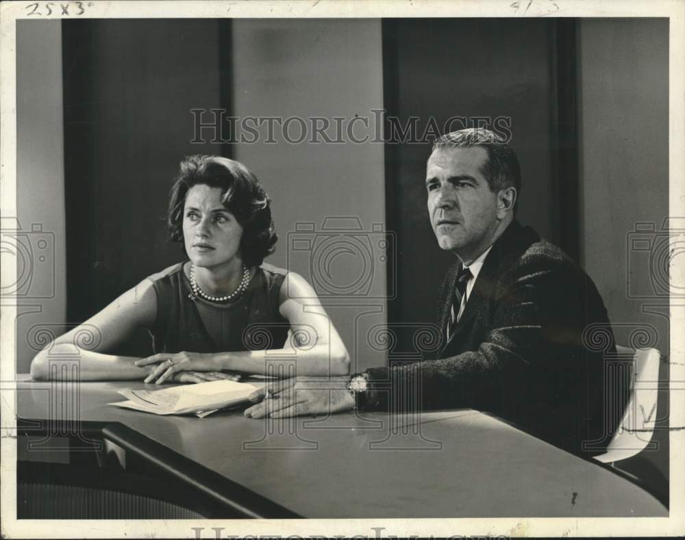 1961 Mary Fickett & Harry Reasoner host "Calendar" on CBS Television-Historic Images