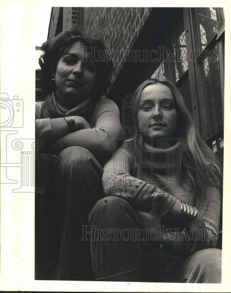 1978 Press Photo Peggy Hatton Britt and Jayce Campbell, New York artists - Historic Images