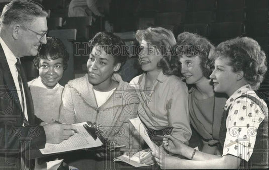 1960 Emmett Dowling, Catholic Youth Organization, with New York kids-Historic Images