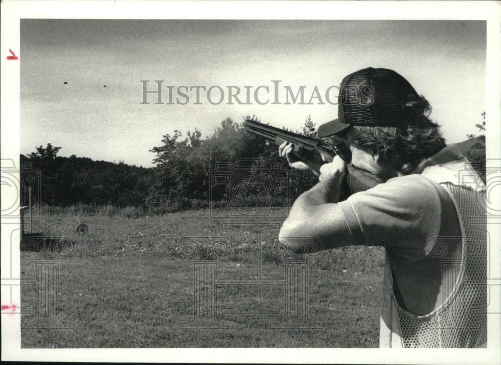 1987 Press Photo Brian Milanese at Hendrick Hudson Skeet and Trap Club- Historic Images