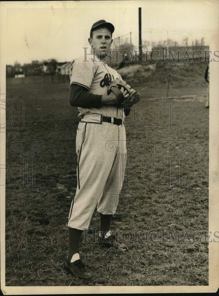 Press Photo Albany, New York baseball player Don Grove - tub10692- Historic Images