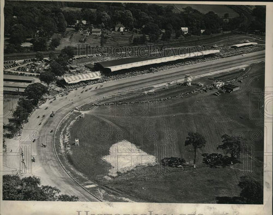 1949 Press Photo Aerial View of Goshen Race Track - Historic Images