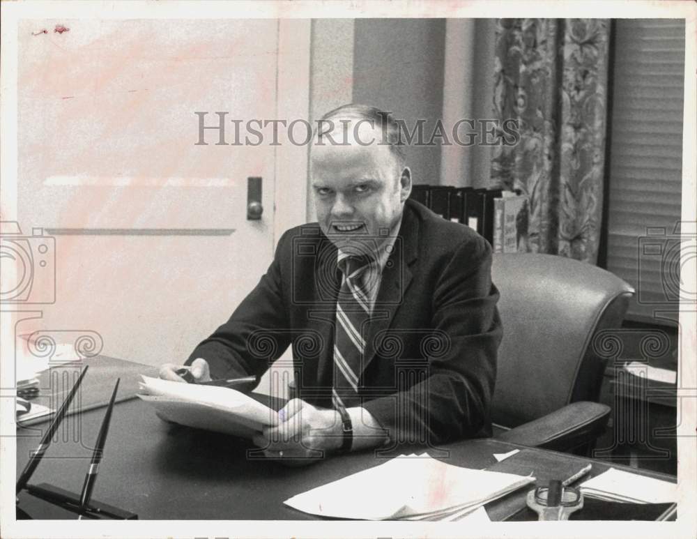 1972 Press Photo Carl B. Sterzing, President of Delaware & Hudson Railway - Historic Images
