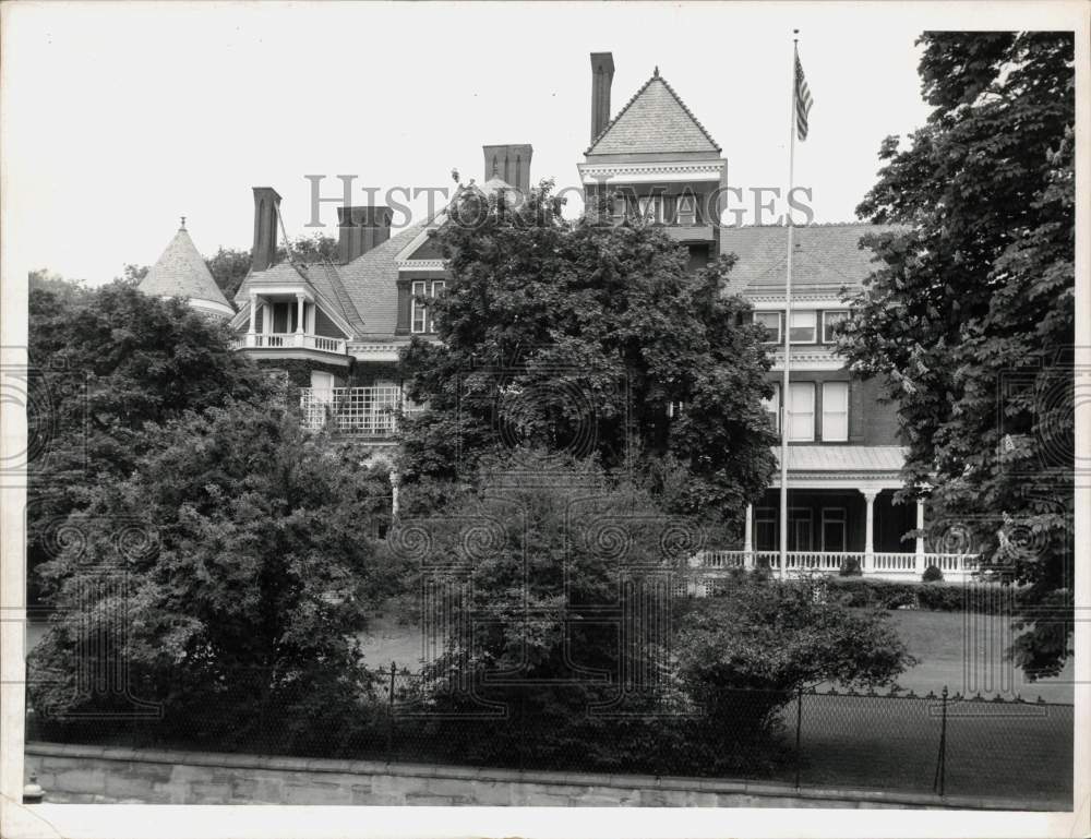 1959 Press Photo New York State Executive Mansion on Eagle St, Albany, New York - Historic Images