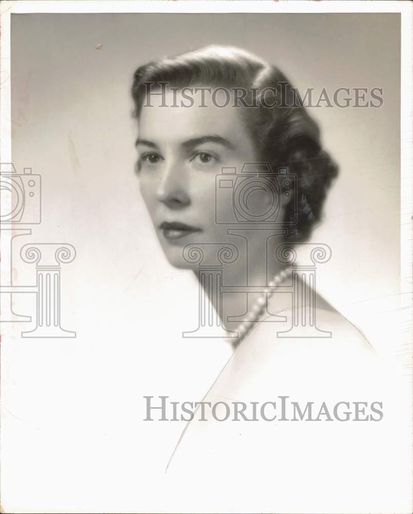 1955 Press Photo Mary Warner, Daughter of John A. Warner - tub32215 - Historic Images