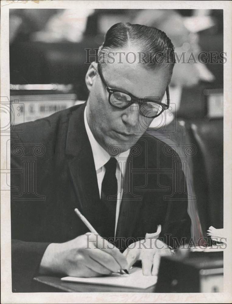 1967 Press Photo D.S. Harrington, Delegate at Large - tub33597 - Historic Images