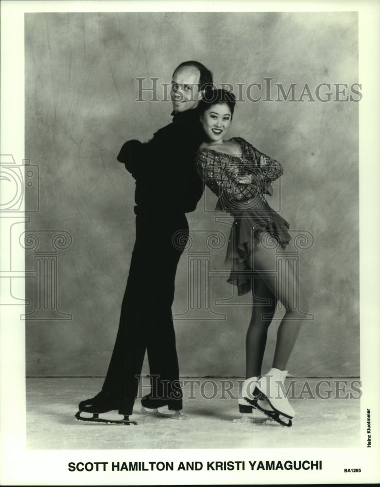 Press Photo Ice Dancers Scott Hamilton and Kristi Yamaguchi - tup00042 - Historic Images