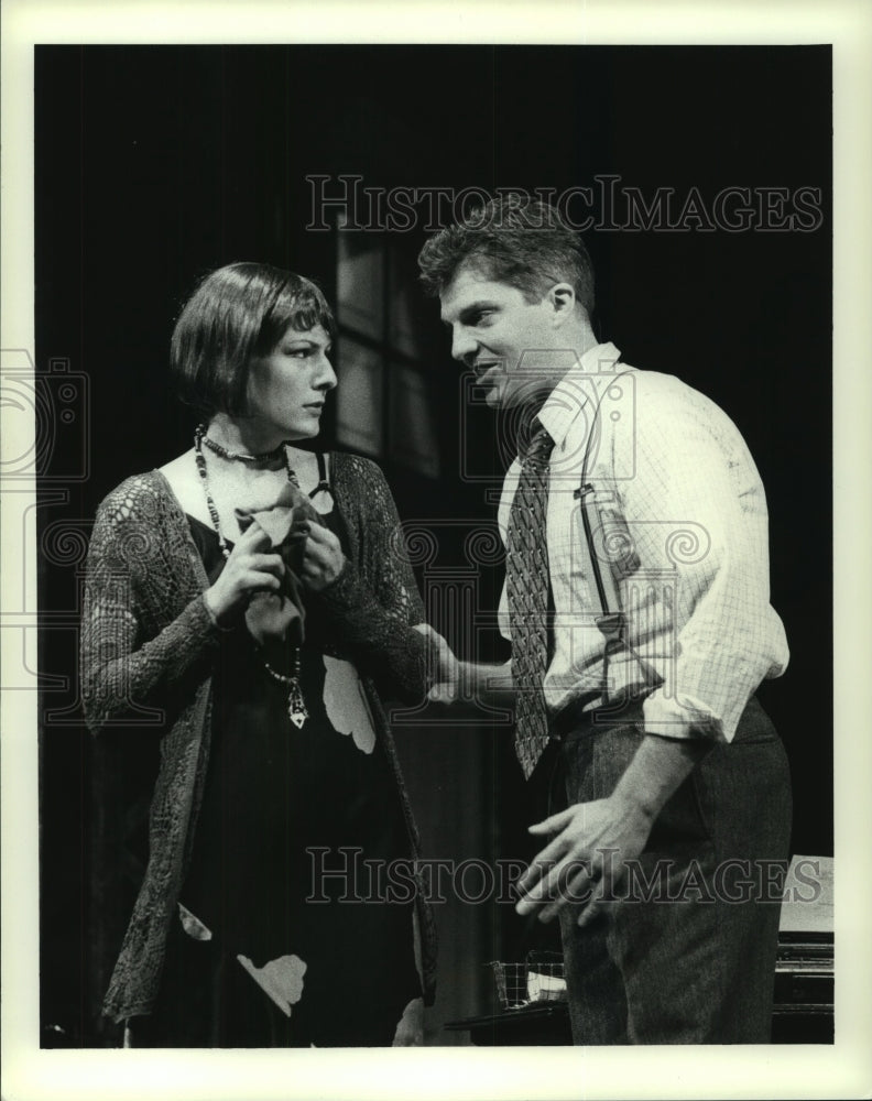 Press Photo Actors on stage during a play - tup00045-Historic Images