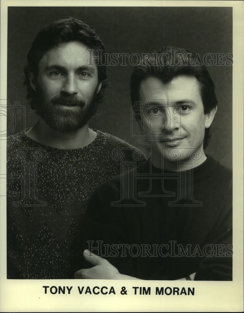 Press Photo Entertainers Tony Vacca and Tim Moran - tup00085-Historic Images