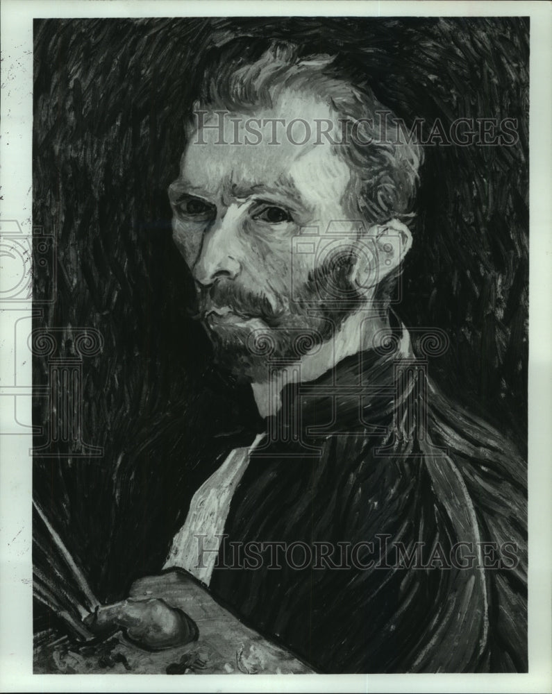 Press Photo Vincent van Gogh self portrait, oil on canvas - Historic Images