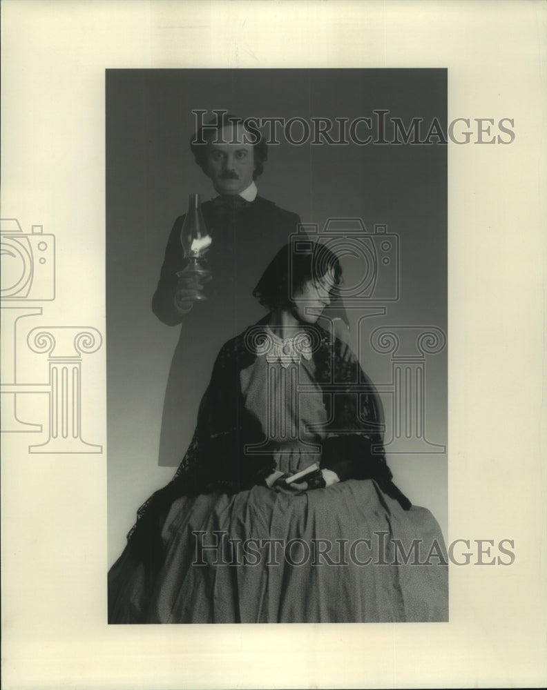 Press Photo Norman George &amp; Marcia Perlmutter star in The Raven and The Dove-Historic Images