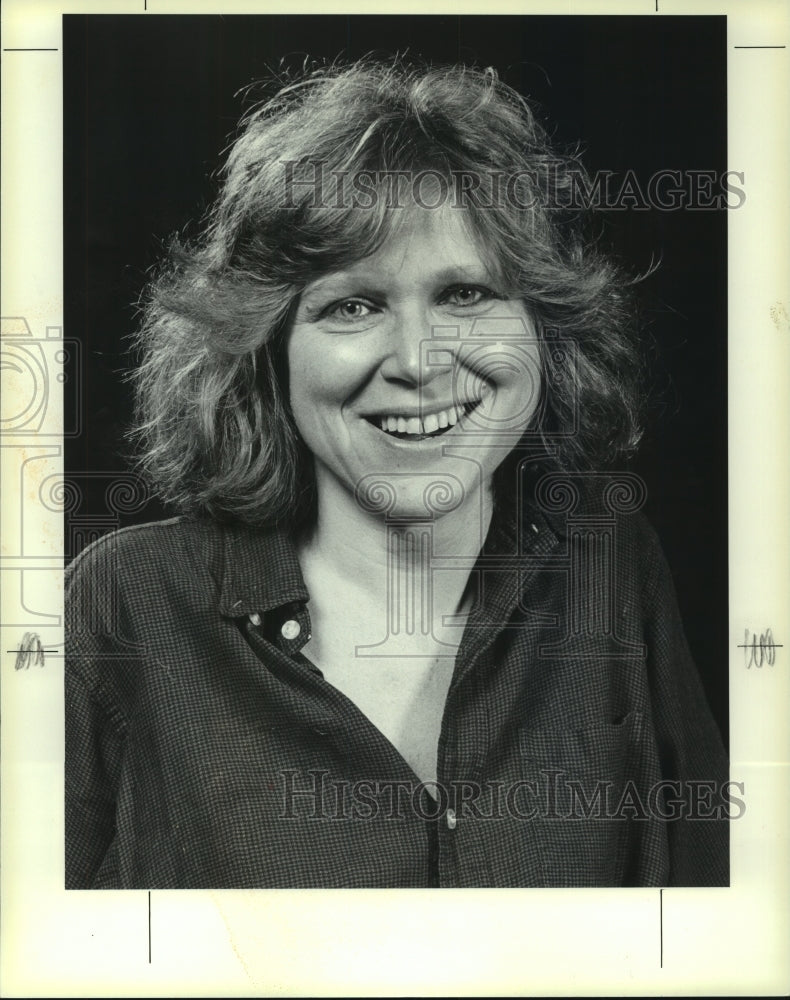 1985 Press Photo Playwright Gail Kriegel, author of On the Home Front - Historic Images
