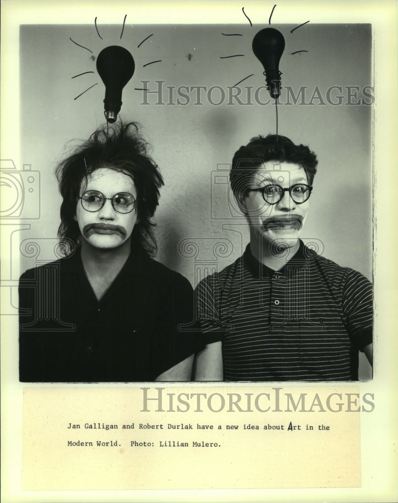 Press Photo Performing artists Jan Galligan and Robert Durlak - tup00176 - Historic Images