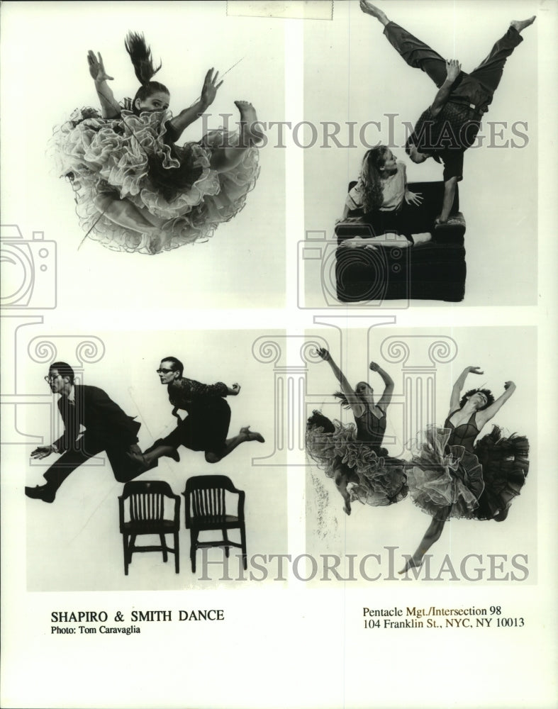 1998 Press Photo Dancers with Shapiro & Smith Dance perform in Albany, New York - Historic Images
