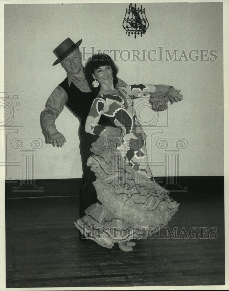 Press Photo Albany, New York ballroom dancers Jean & William Keehan - tup00380 - Historic Images