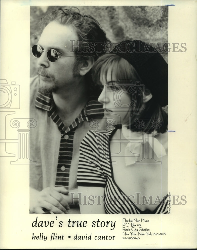 2005 Press Photo Dave&#39;s True Story, Musicians Kelly Flint David Cantor New York - Historic Images