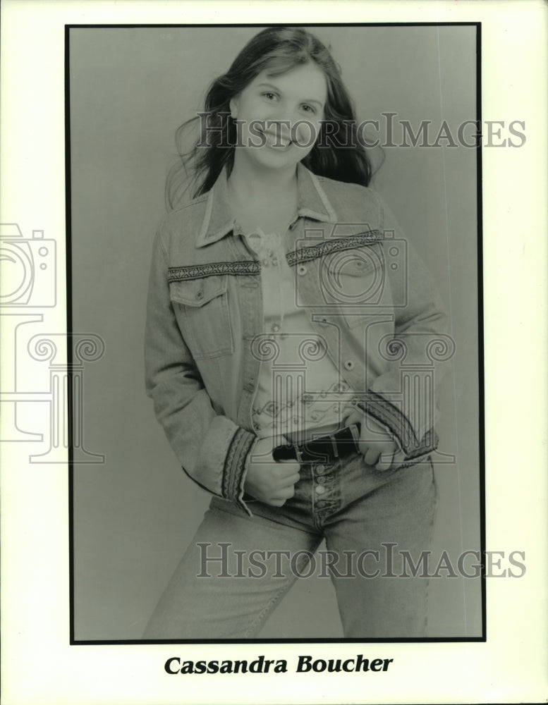 Press Photo Cassandra Boucher, Actress, Singer, Dancer &amp; Figure Ice Skater-Historic Images