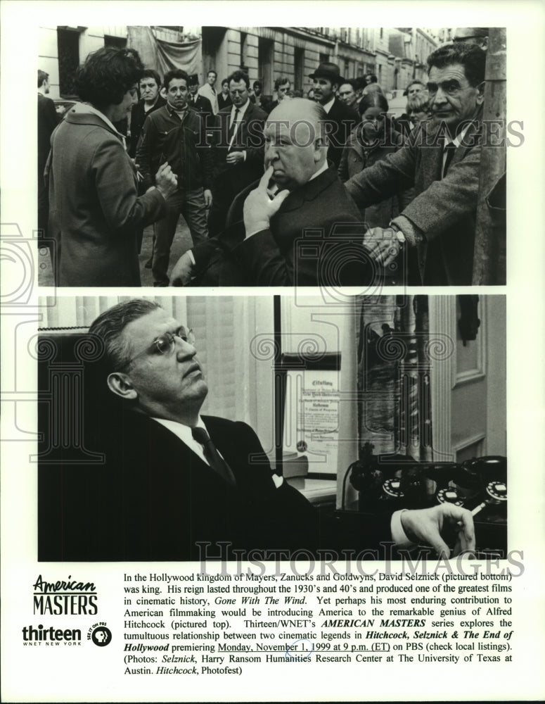 1999 Press Photo Directors, Alfred Hitchcock on top & David Selznick on bottom - Historic Images