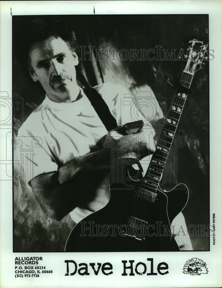 2001 Press Photo Dave Hole Alligator Records Fleet Bluesfest Empire State Plaza - Historic Images