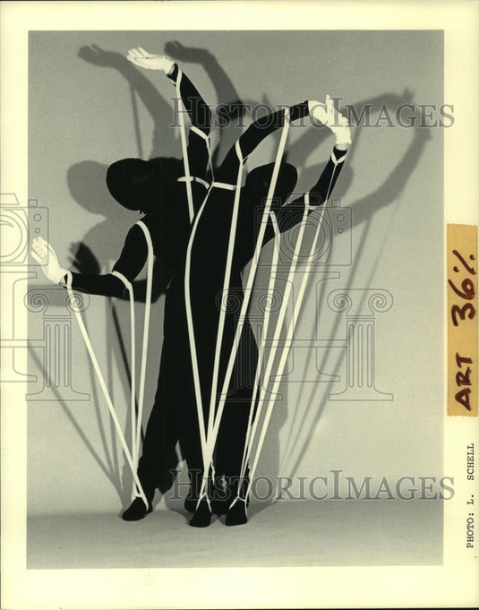 Press Photo Excess Baggage, Kuperberg & Morris Movement Theater - tup00728 - Historic Images