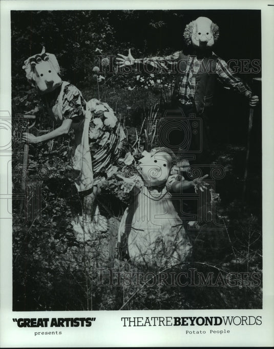 Press Photo Great Artists, Theatre Beyond Words, Potato People Proctor's Theatre - Historic Images