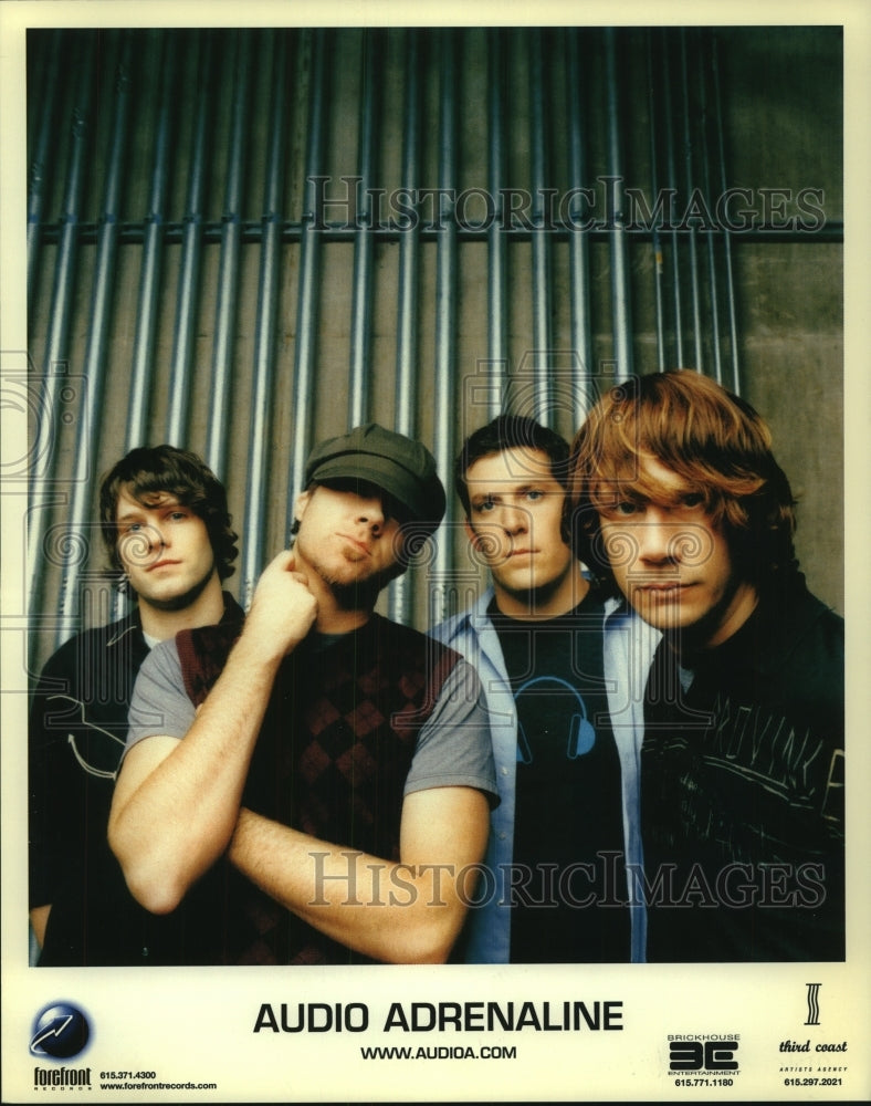 2007 Press Photo Members of the band Audio Adrenaline - tup00759 - Historic Images