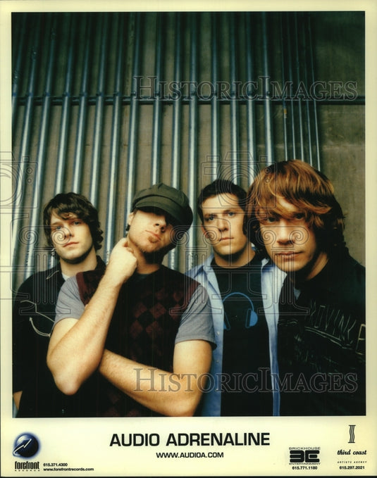 2007 Press Photo Members of the band Audio Adrenaline - tup00759 - Historic Images