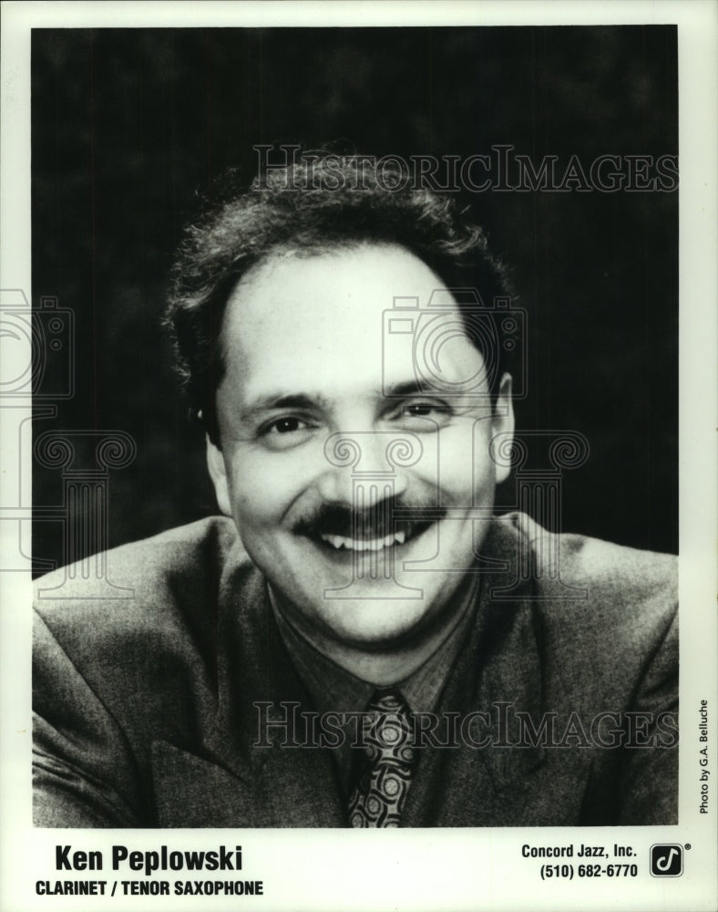 Press Photo Ken Peplowski, Clarinet/Tenor Saxophone Musician - Historic Images