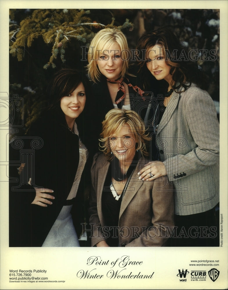 Press Photo Musicians, Point of Grace, Winter Wonderland of Word Records - Historic Images