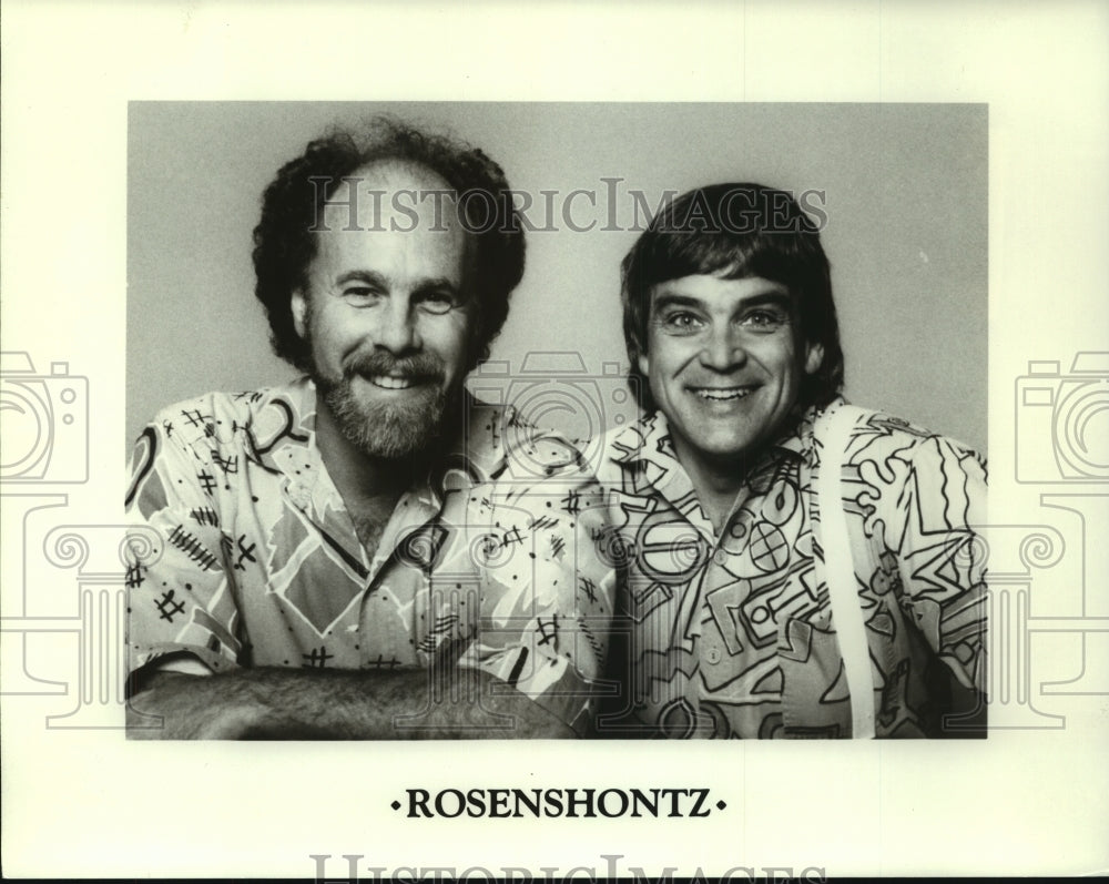 1992 Press Photo Entertaining duo Rosenshontz - tup00811 - Historic Images