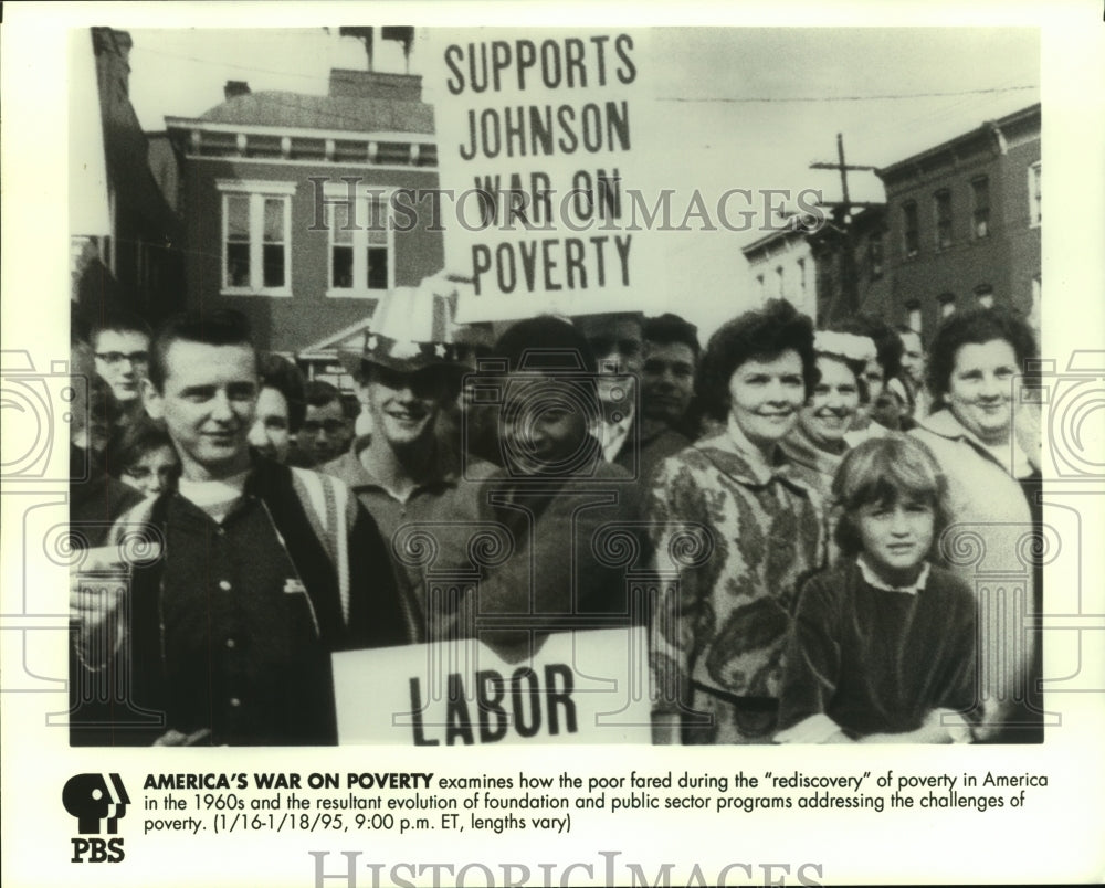 1995 Press Photo Scene from PBS documentary America's War on Poverty - tup00830 - Historic Images