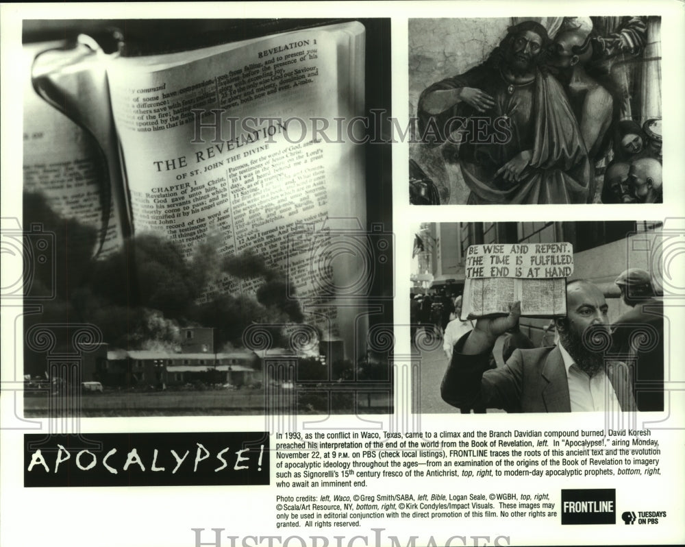 1993 Press Photo Images from the PBS Television Frontline series &quot;Apocalypse!&quot; - Historic Images