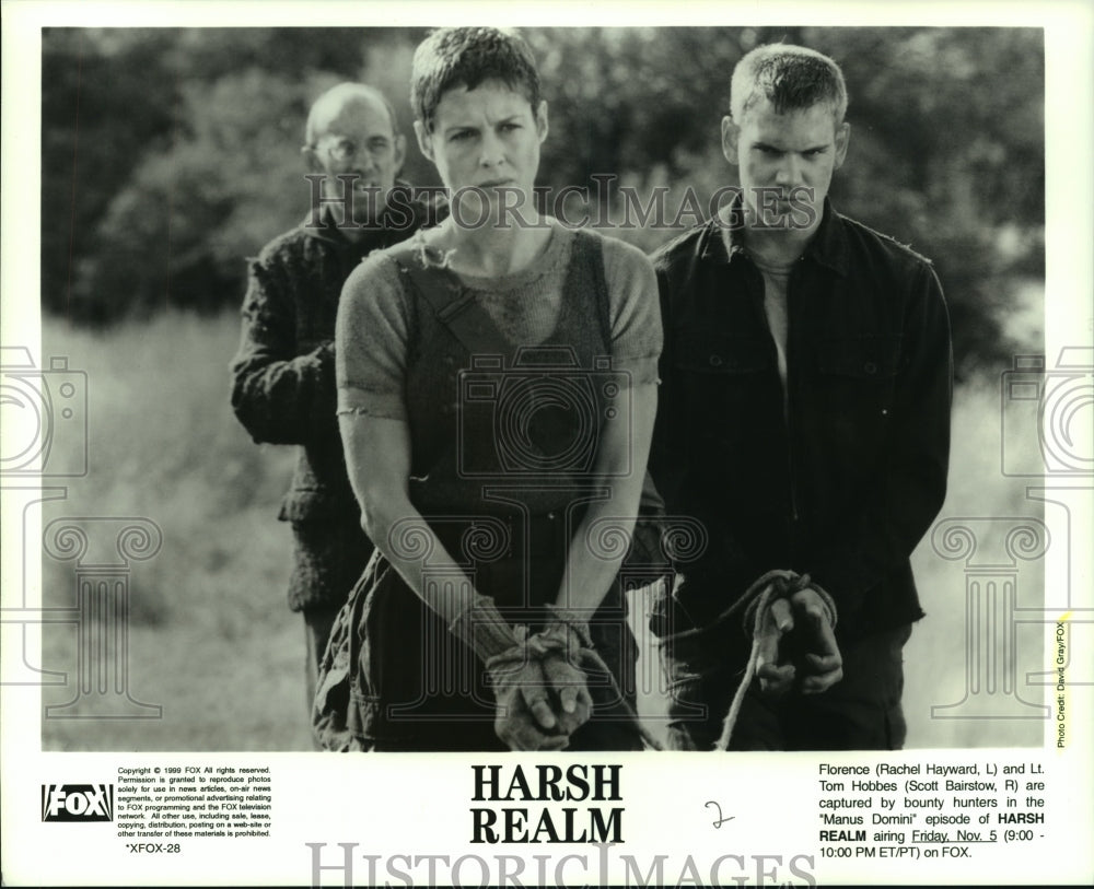 1999 Press Photo Rachel Hayward & Scott Bairstow star in "Harsh Realm" on Fox - Historic Images