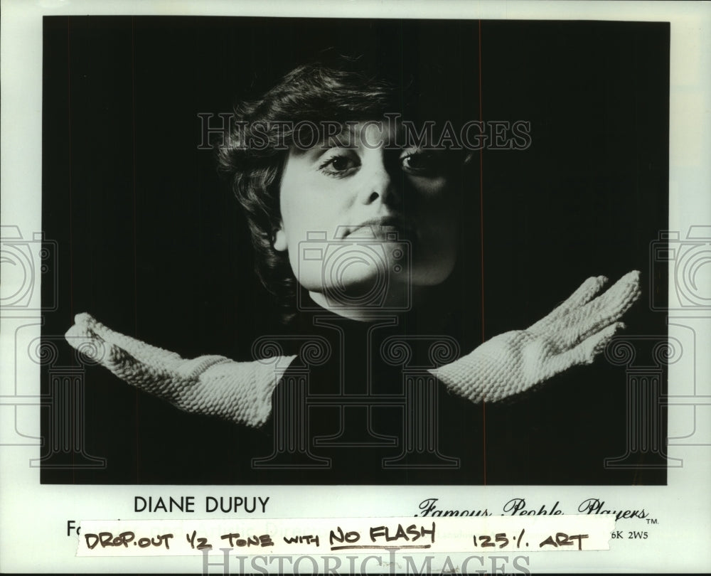 Press Photo Diane Dupuy, Famous People Players - tup00955 - Historic Images