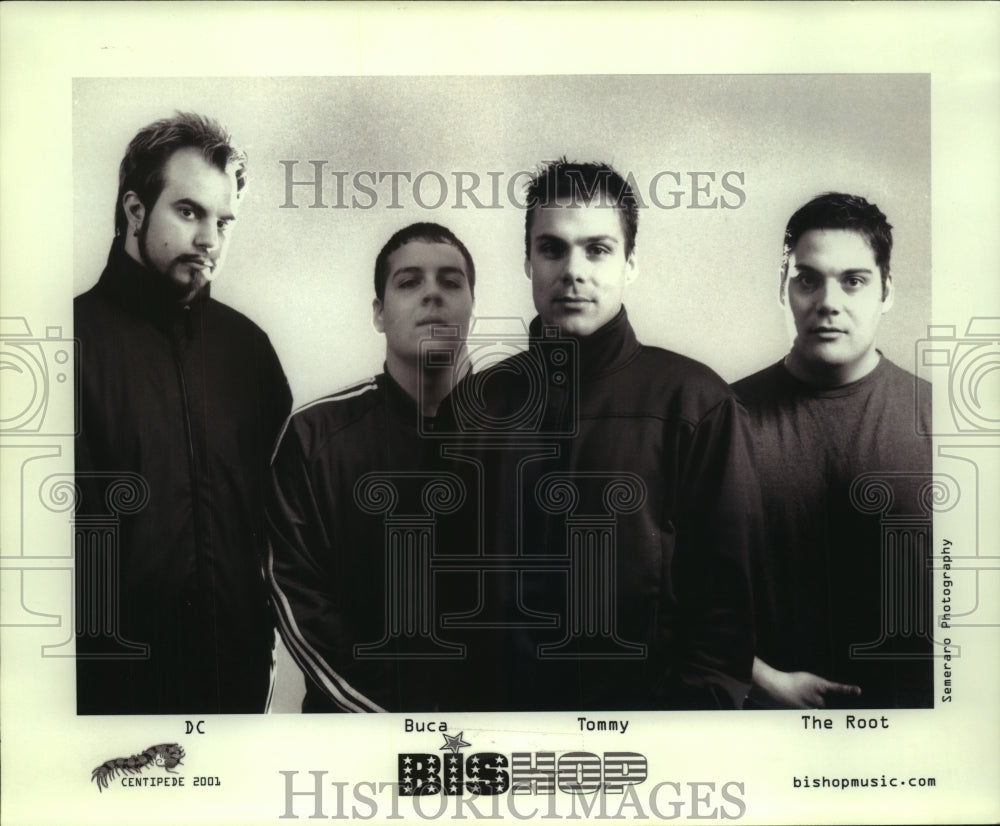 2001 Press Photo Members of the musical group Bishop - tup00975 - Historic Images