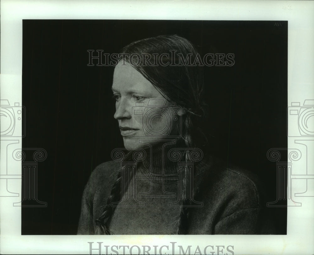 1986 Press Photo Andrew Wyeth's painting "Braids" - tup01110 - Historic Images