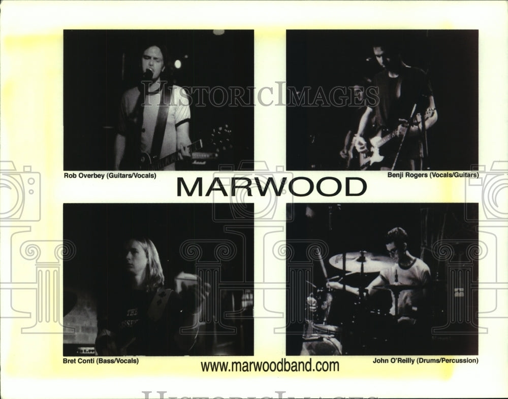 2003 Press Photo Musical group Marwood - tup01149 - Historic Images