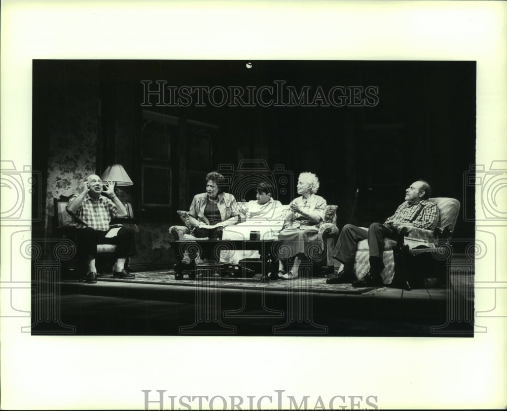 1997 Press Photo Stage actors perform a scene at the Berkshire Theatre Festival - Historic Images