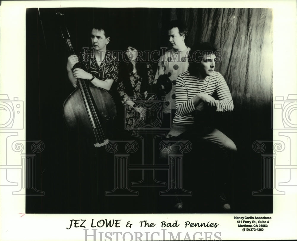 1995 Press Photo Musical group Jez Lowe &amp; The Bad Pennies - tup01206 - Historic Images